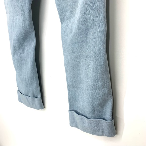 Indigo Rein Forever Stretch Light Wash Distressed Destroyed Capri Cuffed Jeans - Picture 11 of 16